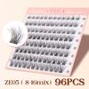 Cluster Lashes Fluffy Soft And Easy String 80pcs False Eyelashes  0.1mm Ultra-thin Band Natural Eyelash Extension Bundle Makeup