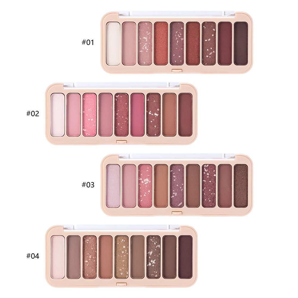 Pearlescent Matte Earth 9 Color Eyeshadow Disc