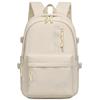 Schoolbag Solid Color Backpack 1011 New Fashion Trend School Bag Travel Leisure Backpack Commuter Versatile College Student School Bag