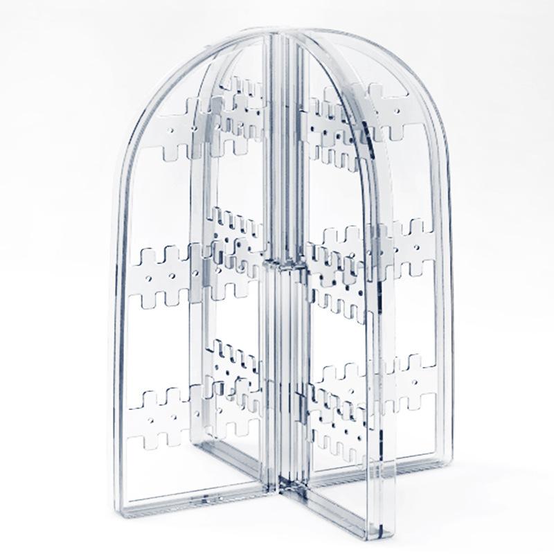 

Серьги и Коробка для хранения серег Большой вместимости Хранение ожерелий и пусетов Коробка для пусетов Подставка для дисплея прозрачный