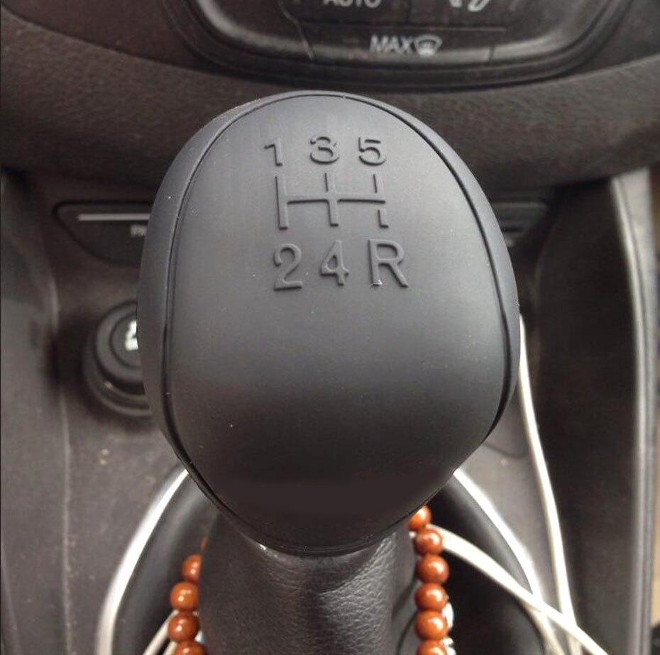 2pcs/set Car Auto Manual Silicone Shift Gear Head Knob Cover Handbrake Hand Brake Covers Sleeve Case Skin Protector