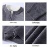 Eastern Camel Men's Faux-Layer V-Neck Knitted Sweater