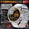 New Military Men 1100mAh Durable Battery Smart Watch With GPS Compass 10ATM Waterproof 1.7"AMOLED Screen Outdoor Swim Smartwatch