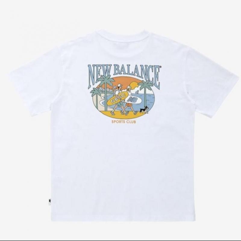 New Balance Nb Boy Wave Club Sunset Short Sleeve Tee