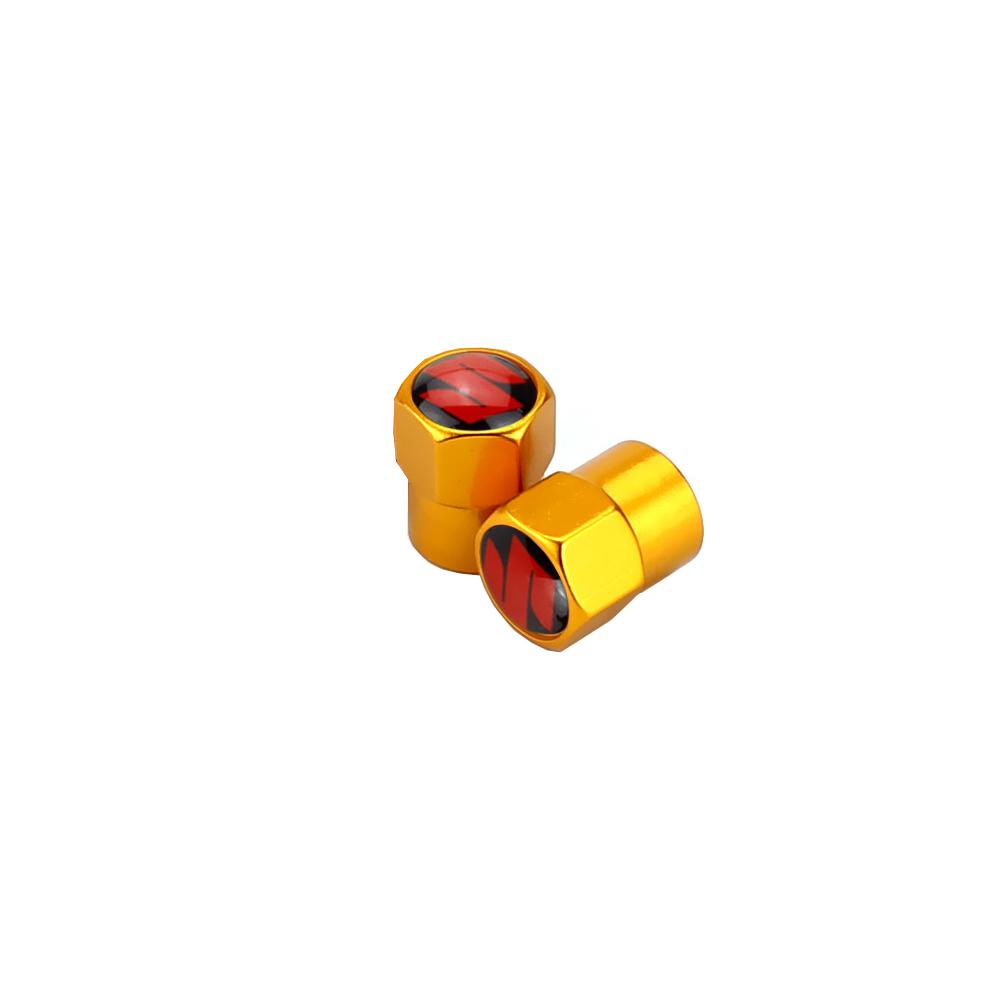 Metal Car Tyre Valve Caps Exterior Accessorie For SUZUKI Swift SX4 s cross Jimny Samurai Vitara xl Alto Liana ignis Grand vitara