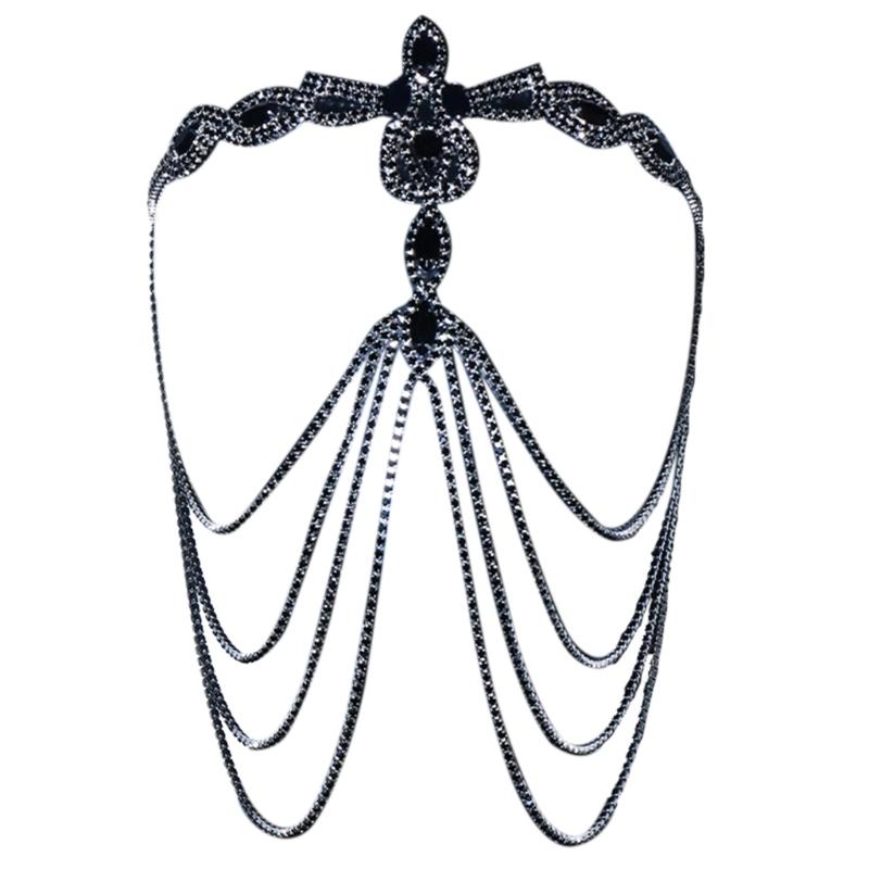 

Elegant Black Face Mask Embellished with Rhinestones Mysterious Costume Accessory for Costume Parties and Event 1