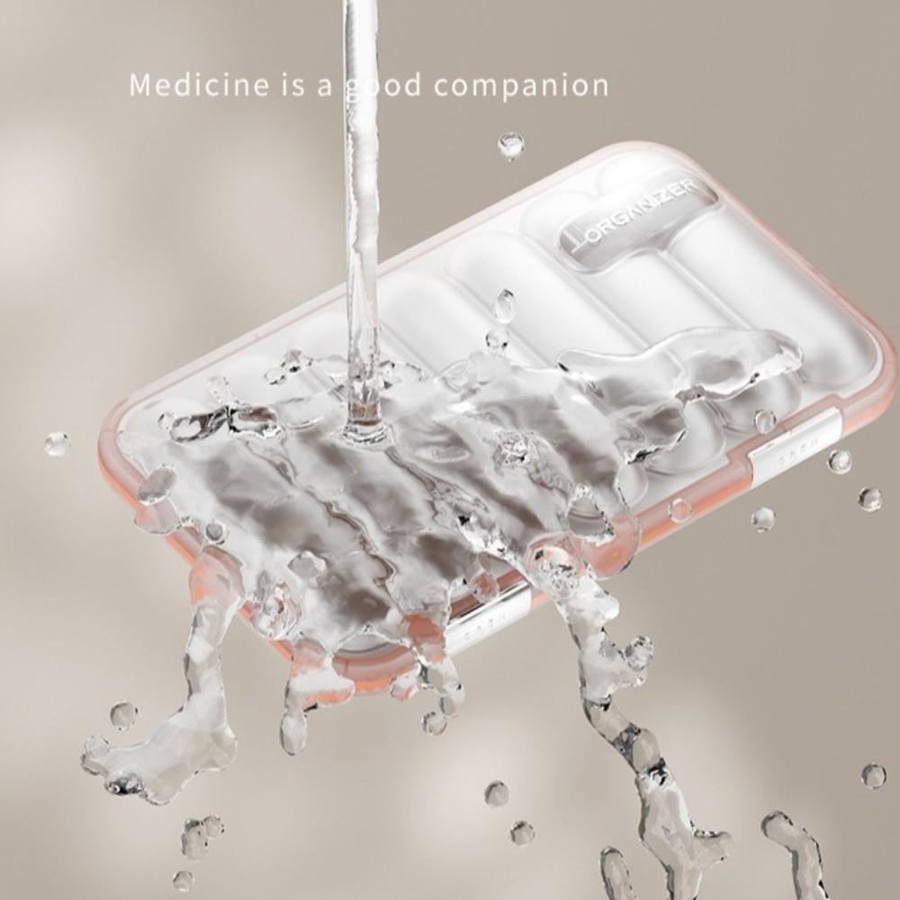 Large Capacity Weekly Pill Box Separate Grid Pill Storage Box Pill Organizer  Travel Use