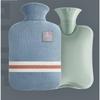 Hot Water Bottle with Classic Striped Cover, Hot Water Bag for Menstrual Cramps, Neck and Shoulder Pain Relief Hand Feet Warmer