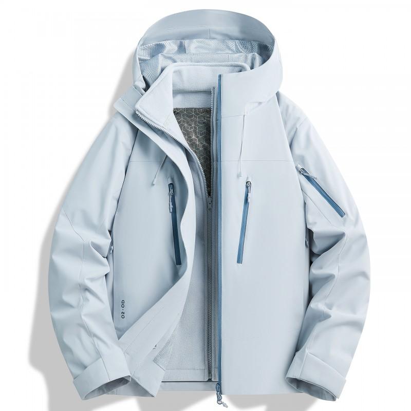 Lightweight 3-in-1 Waterproof Windproof Hiking Jacket With Removable Fleece Liner Men Women Outdoor Camping Trekking