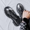 Height-increasing men's shoes big head and thick sole 2025 new British dress trend men's leather shoes 2025 direct sales 9520-R