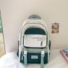 Children's Schoolbag Student Large Capacity Backpack Men's Color Block Backpack Patchwork Women Backpack