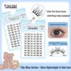 Mengjie 10-Row Foldable False Eyelashes for C Curl & Double Eyelids - Perfect for Daily Lively Makeup Style