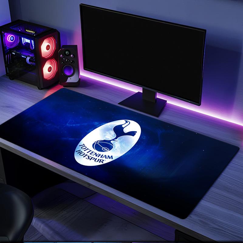 Tottenham Hotspur Crest mouse pad, rubber base, esports desk mat, mouse pad for gamers and office use, gaming desk , easy to clean mat