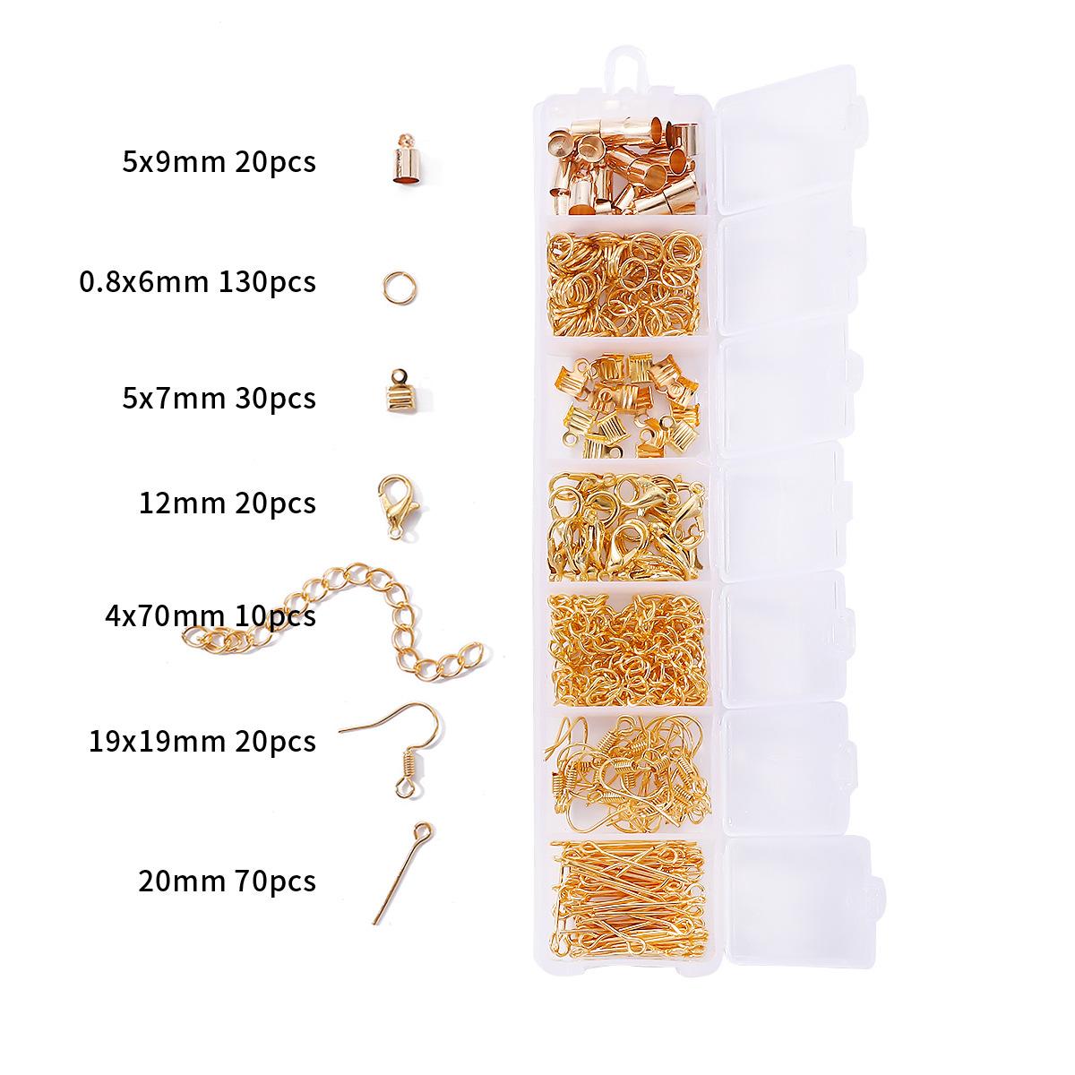 Металлические Аксессуары Смешанный Набор DIY Ручная Работа Браслет Ожерелье Серьги Аксессуары для Украшений Упаковка Материалов