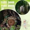 Miniature Fairy Door Figurines Statues for Outdoor Yard Art Garden Tree Decor Accessories With Engraved Design Fairy Garden Door