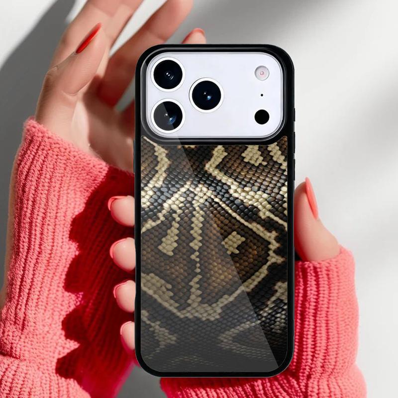 Cobra Python Snake Skin Phone Case for iPhone 17 16 15 14 13 Pro Max Back Cover for 12 11 Pro Coque