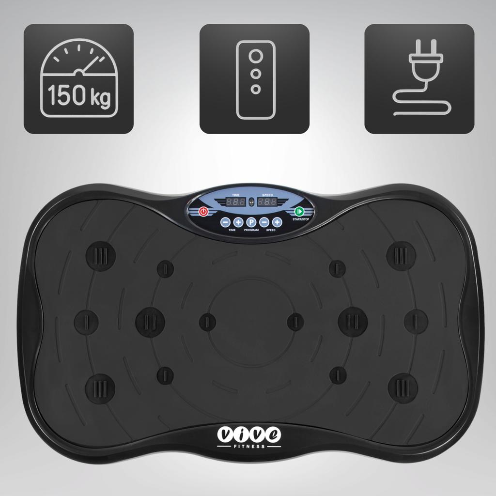 Vibrationsplattform Vive Fitness schwarz