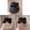 Ladies Summer Sun Hat Anti-uv Bike Sunhat Big Brim Butterfly Bow Straw Hat