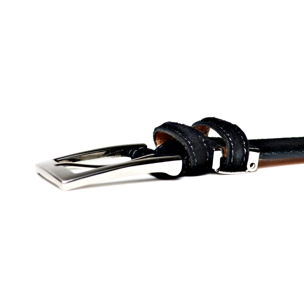 Cowhide Double Adjustable Over 50 Years of History and Made in Japan [KIETH] Men's Belt, Suede, Loop, Black, Size, Craftsmanship,