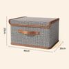 Dustproof Storage Box with Lid Large Capacity Foldable Clothes Storage Box Double Thickness Moisture-proof Storage Box