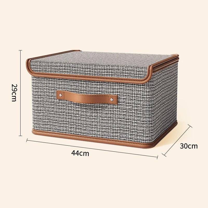 Dustproof Storage Box with Lid Large Capacity Foldable Clothes Storage Box Double Thickness Moisture-proof Storage Box