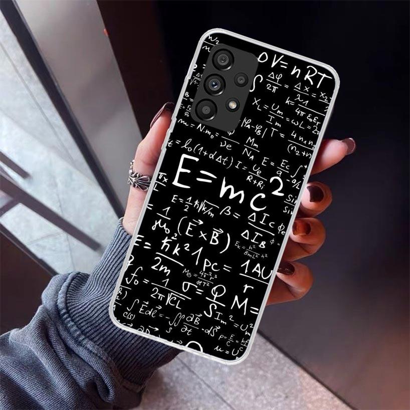 Physics Chemical Mathematics Phone Case For Samsung Galaxy A12 A52S A42 A32 A22 A51 A50 Note 20 Ultra 10 S10 Plus A71 A70 A31 A3
