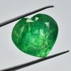 CERTIFIED 10 Ct Brilliant Heart Shape Natural Green Emerald Loose Gemstone