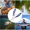 Multi-Function Fishing Plier, Carbon Steel Fishing Line Cutter Fishing Hook Remover Freshwater Saltwater Fishing Split Ring Braid Tool