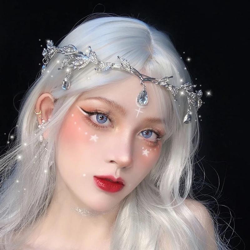 New Fashionable Elf Crown, The Eyebrows, The Heart, The Ethnic Style, The Forehead, The Oriental Gentle And Elegant Hair Band