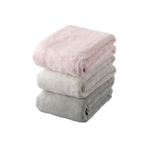 Carari Face Towels, 30x80cm, Absorbent Microfiber, 3-Pack, Caramel Pink (Pink/Beige/Greige), Quick-Drying, Marshmallow-Soft, Fluffy, and Soft, by CB J