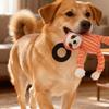 Brinquedo Interativo para Cachorro Animal de Pelúcia com Apito Brinquedo de Morder para Cachorro com Anel de Borracha Bicho-preguiça de Pelúcia Macaco Brinquedo de Puxar Guerra para Filhote Dentição