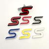 3D Metal S Logo Front Grille Emblem Badge Car Rear Trunk Stickers For  Focus Fiesta Escape Ecosport Kuga Mondeo Accessories