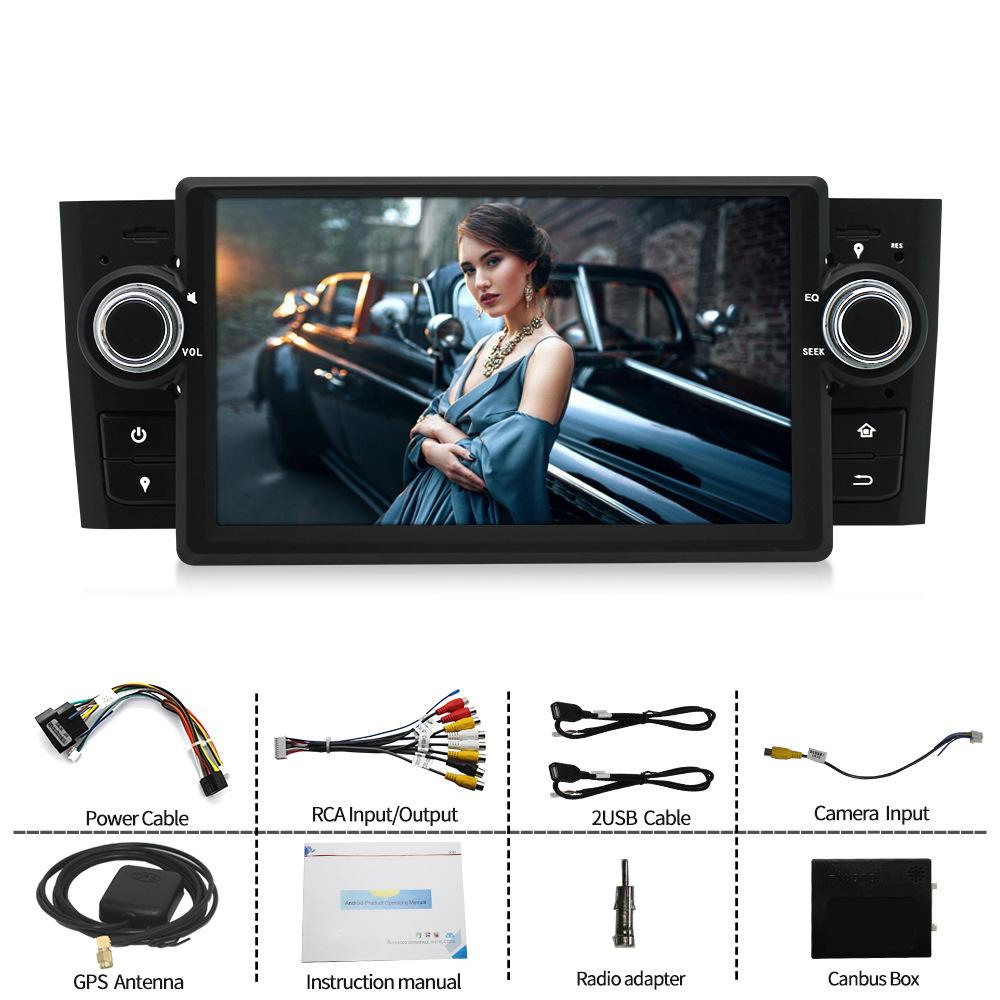 Android Radio For FIAT Grande Punto Linea 2007-2012 Multimedia Video Player 7 Inch Touch Screen Apple Carplay 2-32GB 1Din WiFi
