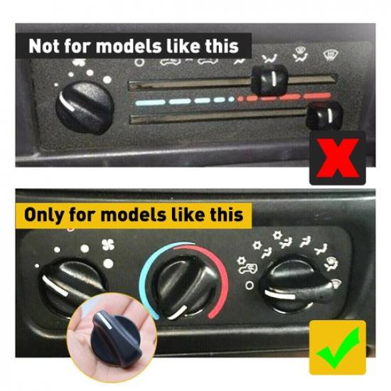 AC Climate Control Knob Air Switch Black For 1999-2003 Dodge Ram 1500 2500 3500