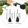 Alloy Ratchet Rope Tensioner with Carabiner, Tensioning Tool for Tent, Outdoor Umbrella
