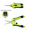 1PCS Bud Trimming Scissors Professional Stainless Steel Gardening Hand Pruners Micro-Tip Pruning Snips with Straight Blades for Herb Plants Flowers