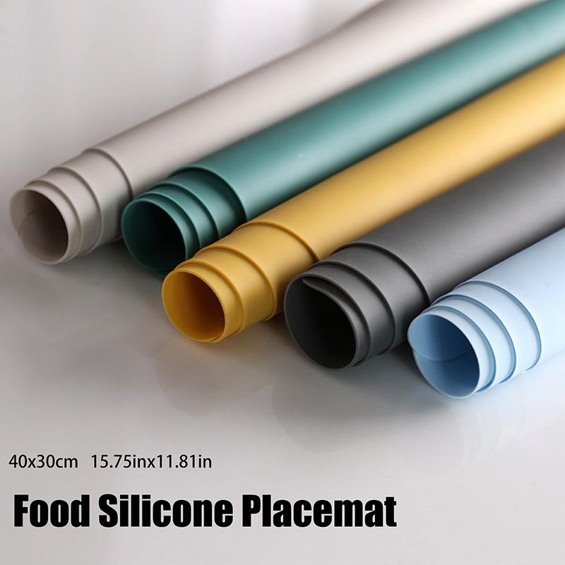 15.75"X11.81" Ekstra Stor Matkvalitets Silikon Vanntett Bordbrikke Varmeisolerende Sklisikker Vaskbar Bordmatte For Kjøkkenmiddag