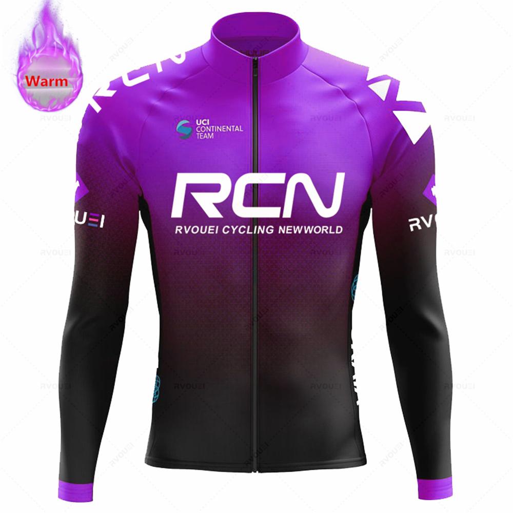 2026 Rcn Team Winter Thermal Fleece Cycling Jersey Set New MTB Bicycle Clothes Maillot Ropa Ciclismo Long Sleeve Bike Clothing