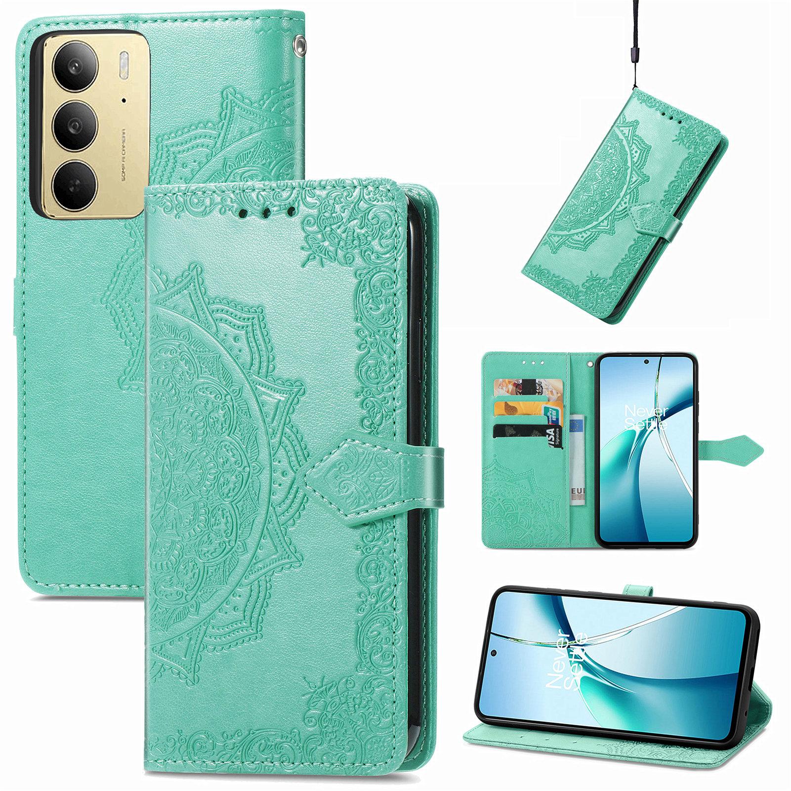 

For Realme C75 4G Wallet Case Mandala Flower Leather Phone Cover Stand C