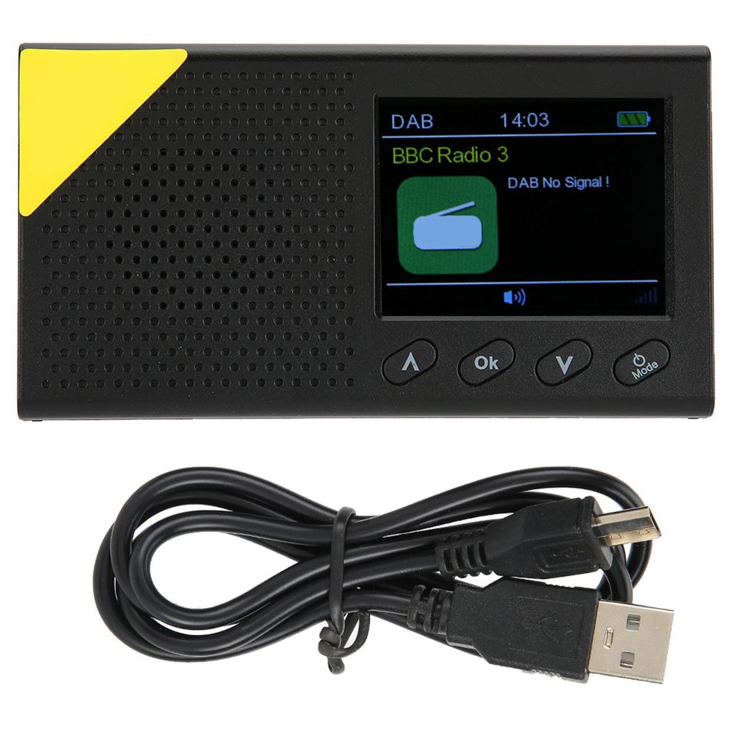 Portable Home Using Digital Radio for DAB 2.4 Inch LCD Display Screen Stereo Output
