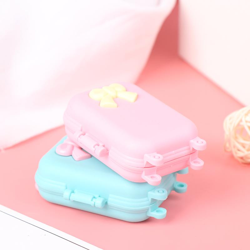 5Pcs Dollhouse Miniature Suitcase Doll Luggage Handbag Model Decor