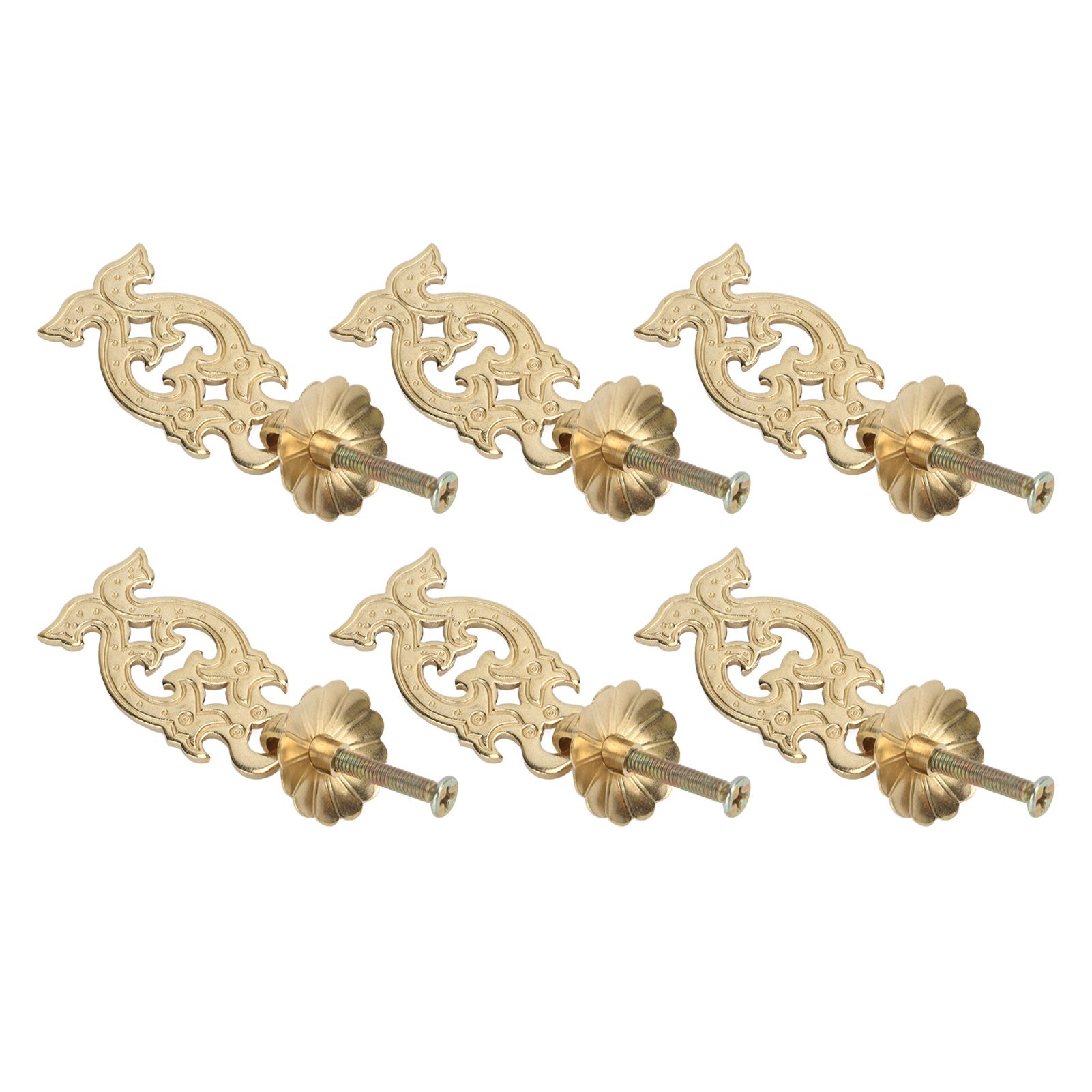 

10 Sets Antique Drawer Handle Thicken Little Double Dragon Antique Handle Brass Bronze Drawer Pulls for Cabinet Doors
