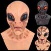 ET Cosplay Costume Halloween Party Saucer Man 3D Full Face Mask for Adults