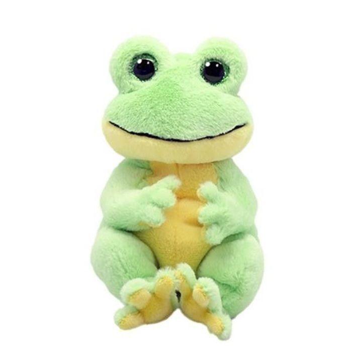 Peluche - Ty - Beanie Bellies - Snapper la Grenouille - 15 cm - Vert, Jaune