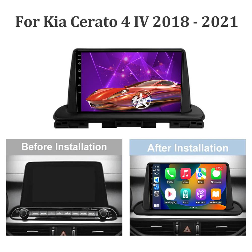 Touch Screen For Kia Cerato 4 IV 2018 - 2021 DSP Car Video Player Radio Multimedia GPS Navigation Bluetooth Wifi+4G