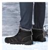 Winter Übergröße Herren Mid-Top Warme Schneestiefel Verdickt und Gepolstert Lässige Herrenschuhe