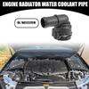 Upper Radiator Coolant Hose Connector Pipe No.1K0122291H - Car Interior Heater Hose Connector - for Volkswagen Passat 2012-2014 Plastic Black 1 Pc