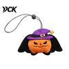 Holiday Atmosphere Pet Decor Halloween Collar Charm, Plush Ghost Pumpkin Pendant, Soft Stuffed Durable Play Toy Hanging Ornament for Cats, Small