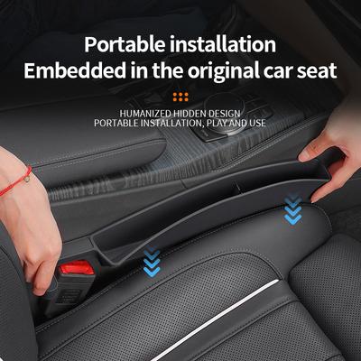 2PCS Car Seat Gap Storage Box Fill Auto Seat Gap Prevent Cell Phones From Falling Universal Tool Kit Accessories Car Storage Box