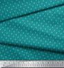 Soimoi Japan Crepe Satin Fabric Dot & Leaves Small Motif Shirting Print Fabric by the Metre 42 Inch